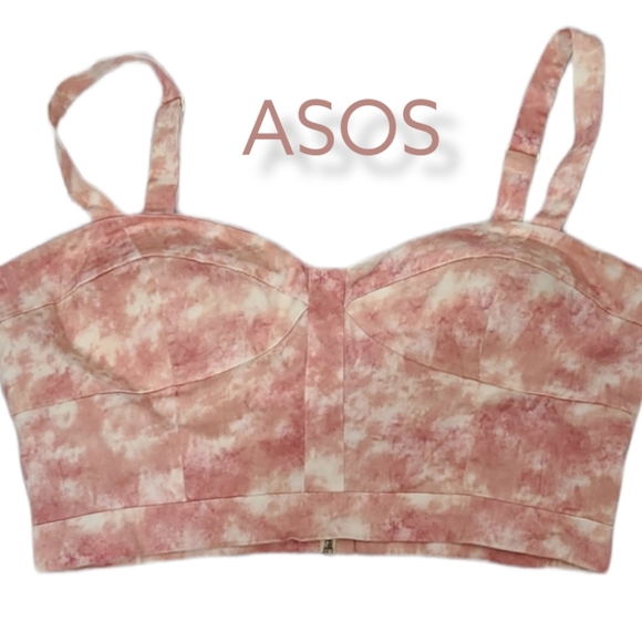 ASOS Tie Dye Bustier Top - Picture 3 of 12